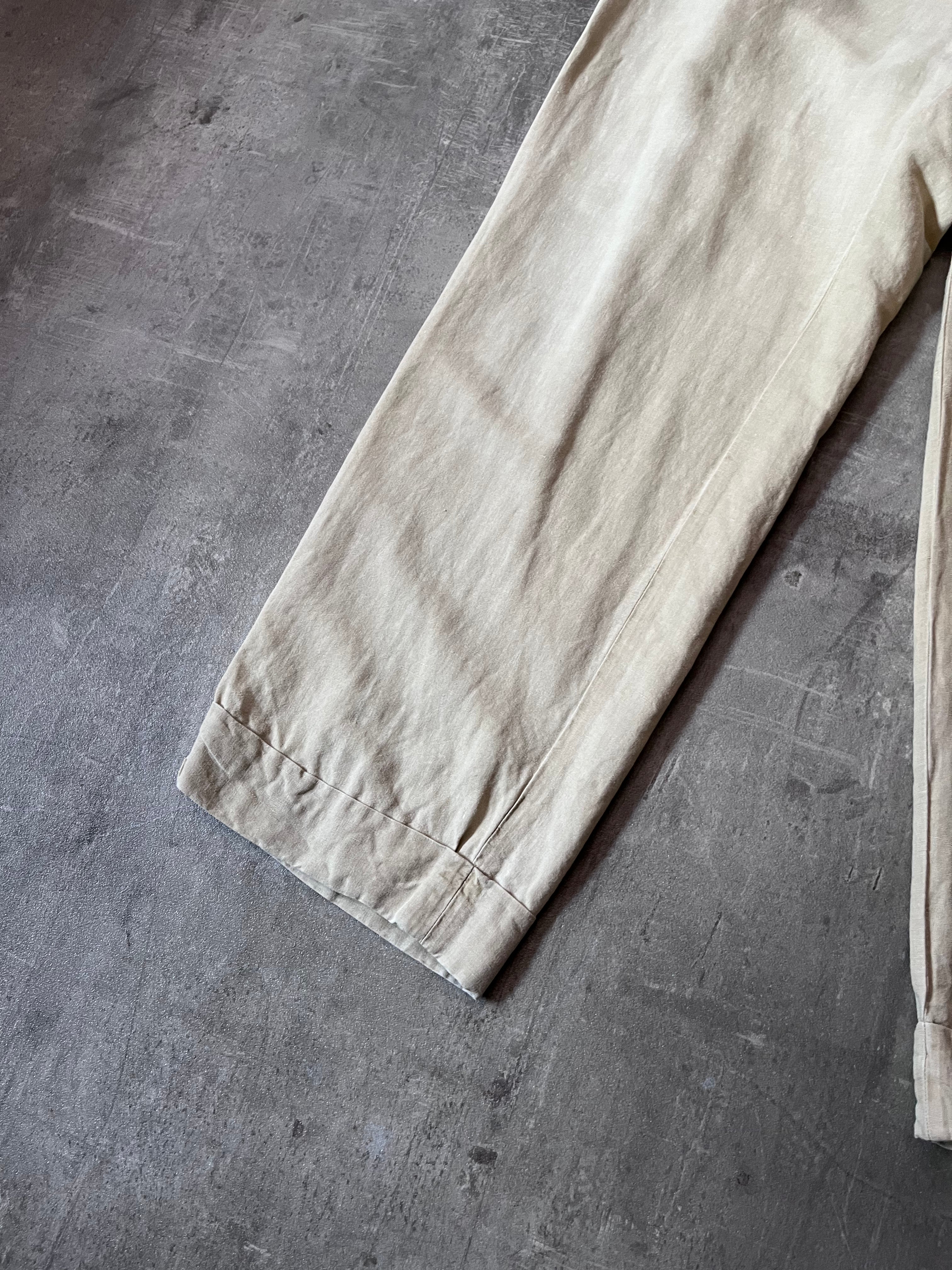 Our Legacy Linen Wide Leg Pants Beige Men - 34