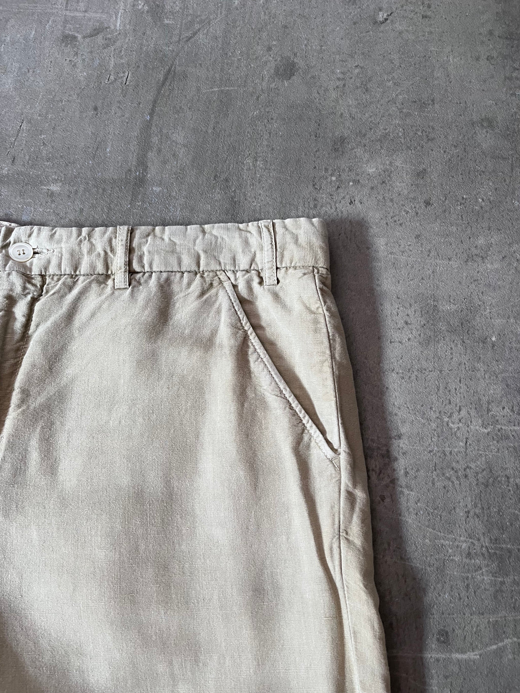 Our Legacy Linen Wide Leg Pants Beige Men - 34