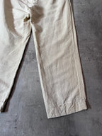 Our Legacy Linen Wide Leg Pants Beige Men - 34