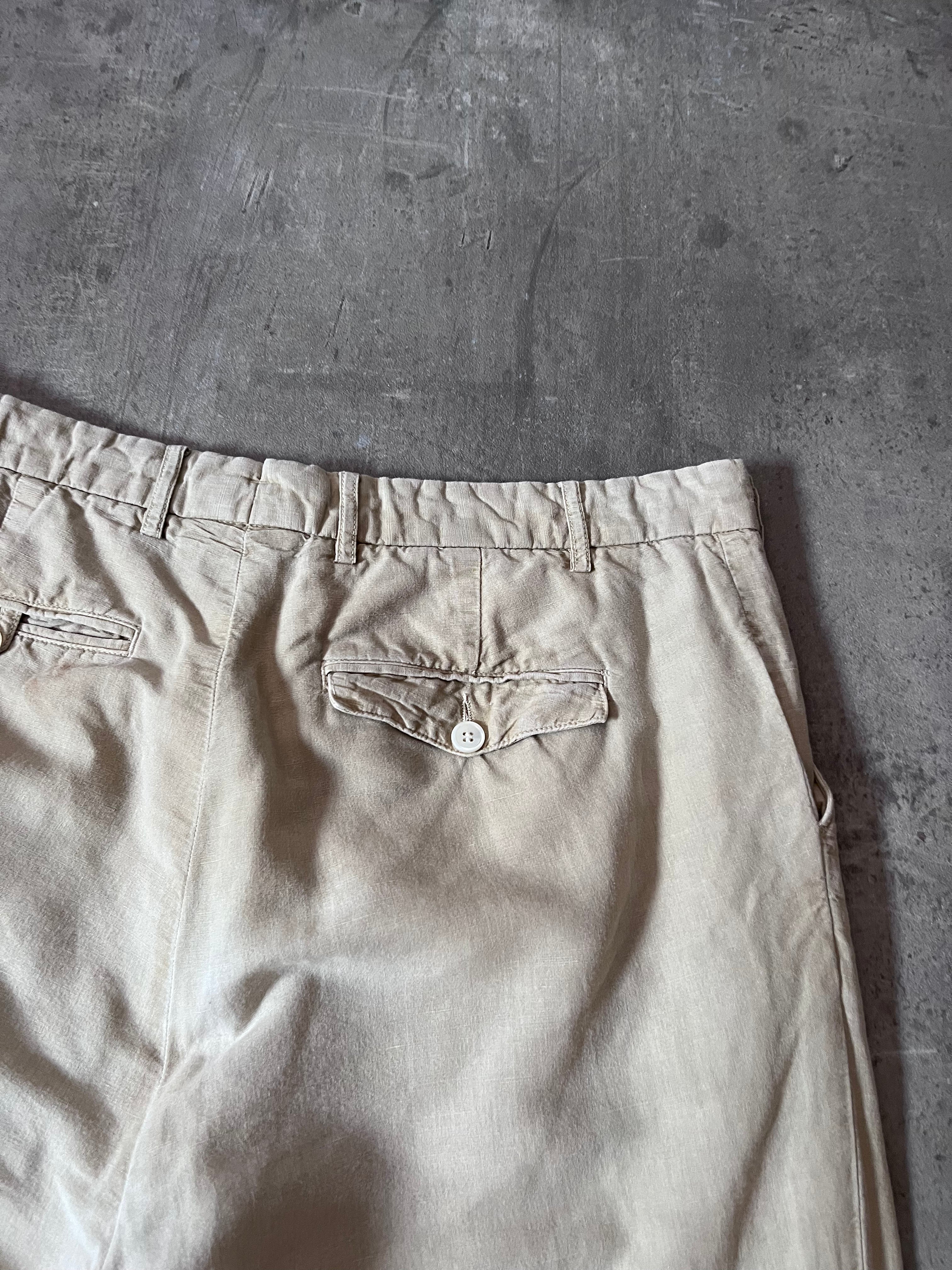 Our Legacy Linen Wide Leg Pants Beige Men - 34