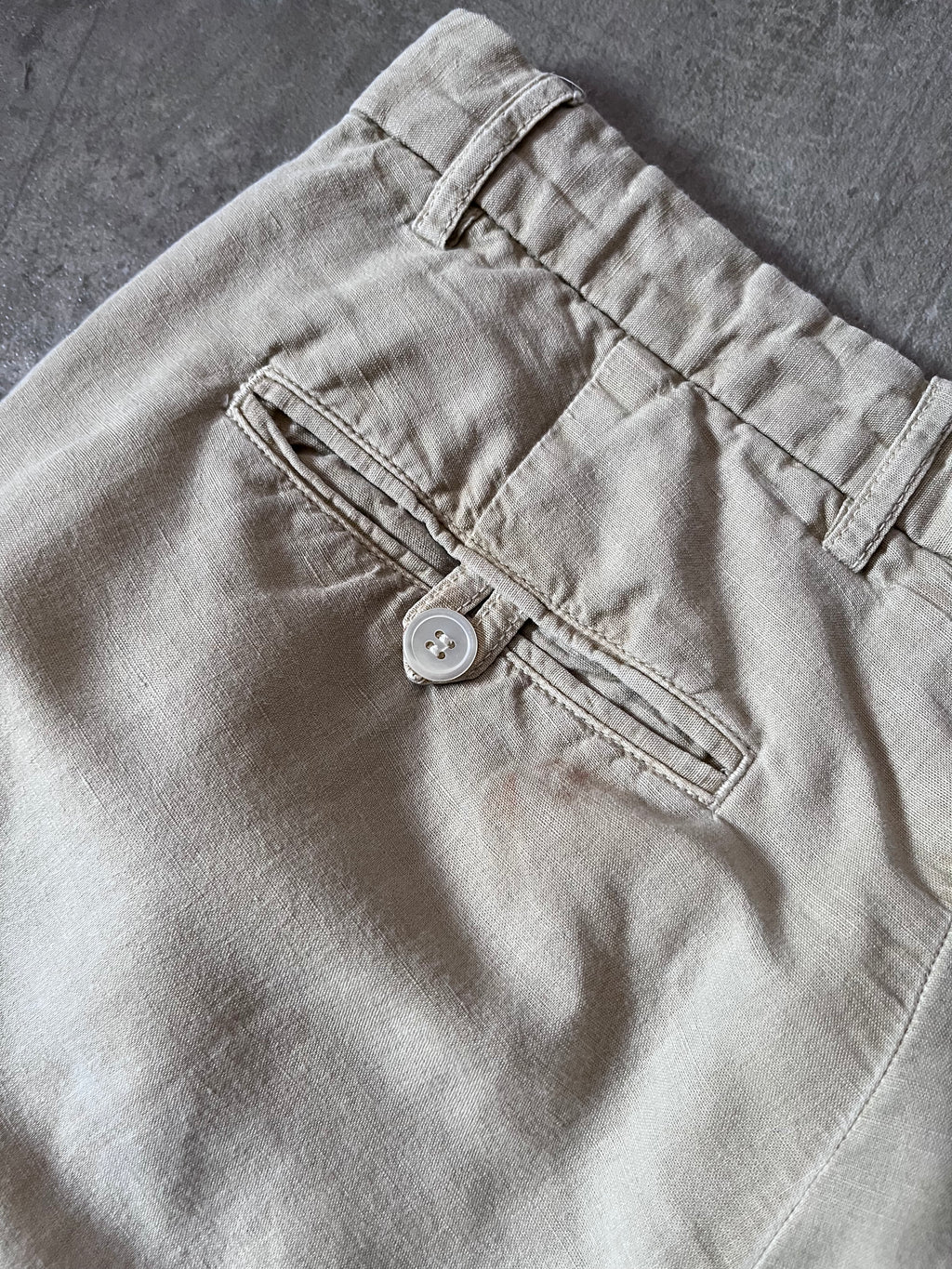 Our Legacy Linen Wide Leg Pants Beige Men - 34