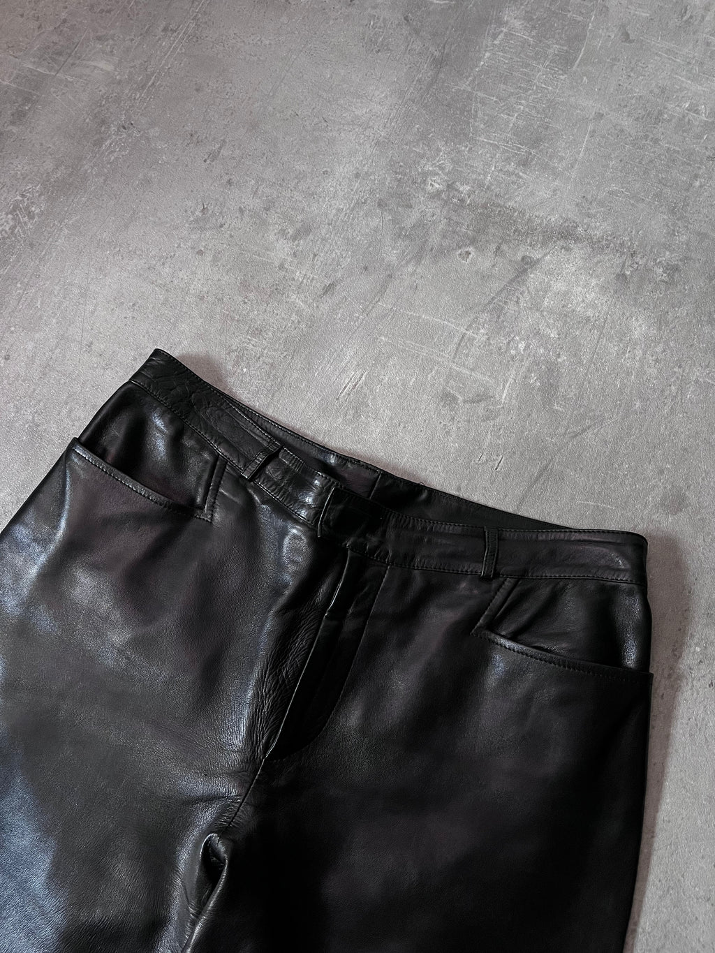 2000s Gucci by Tom Ford Leather Pants Black Men - 30