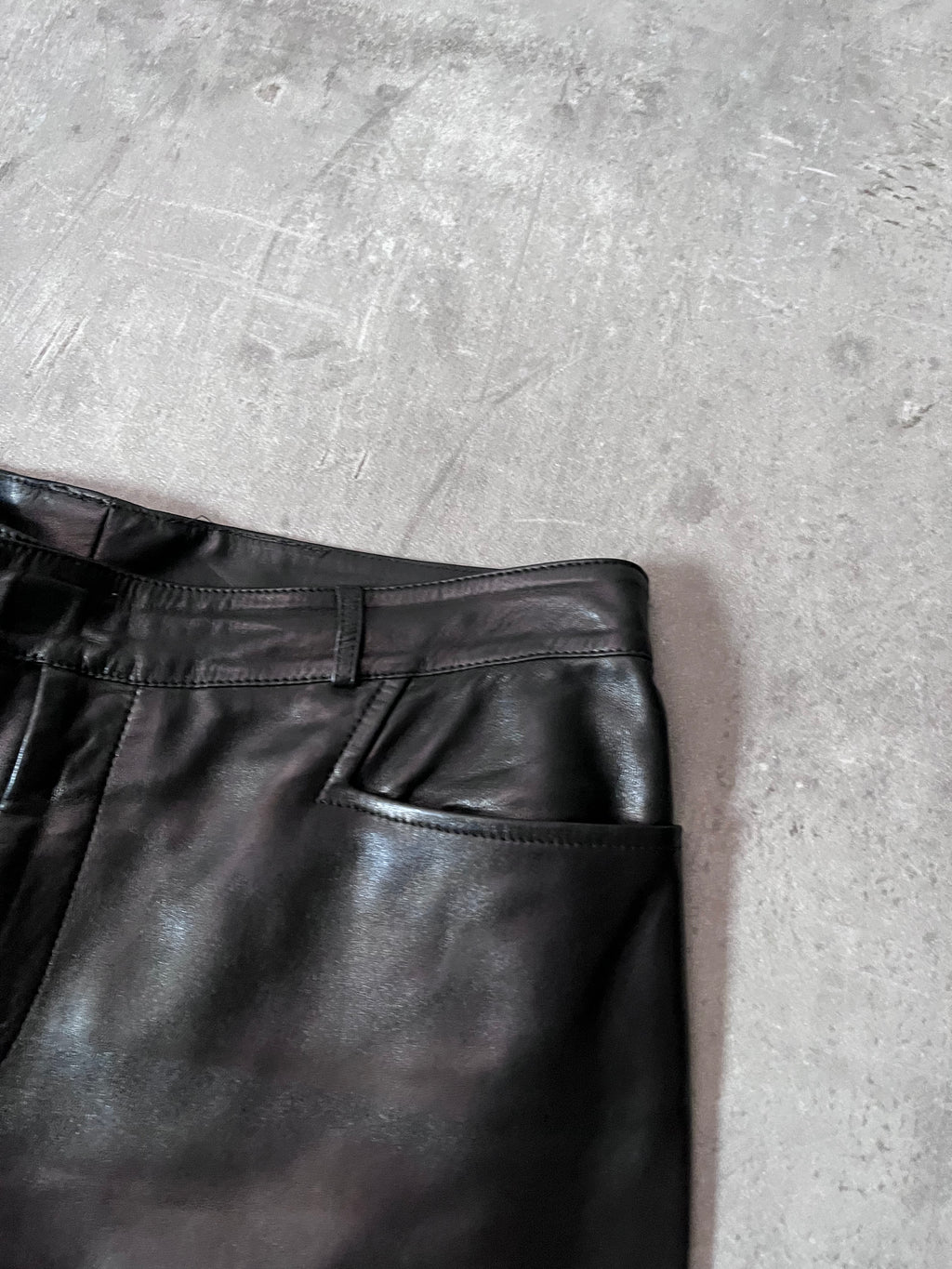 2000s Gucci by Tom Ford Leather Pants Black Men - 30