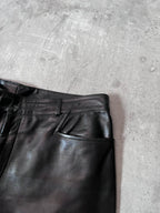 2000s Gucci by Tom Ford Leather Pants Black Men - 30