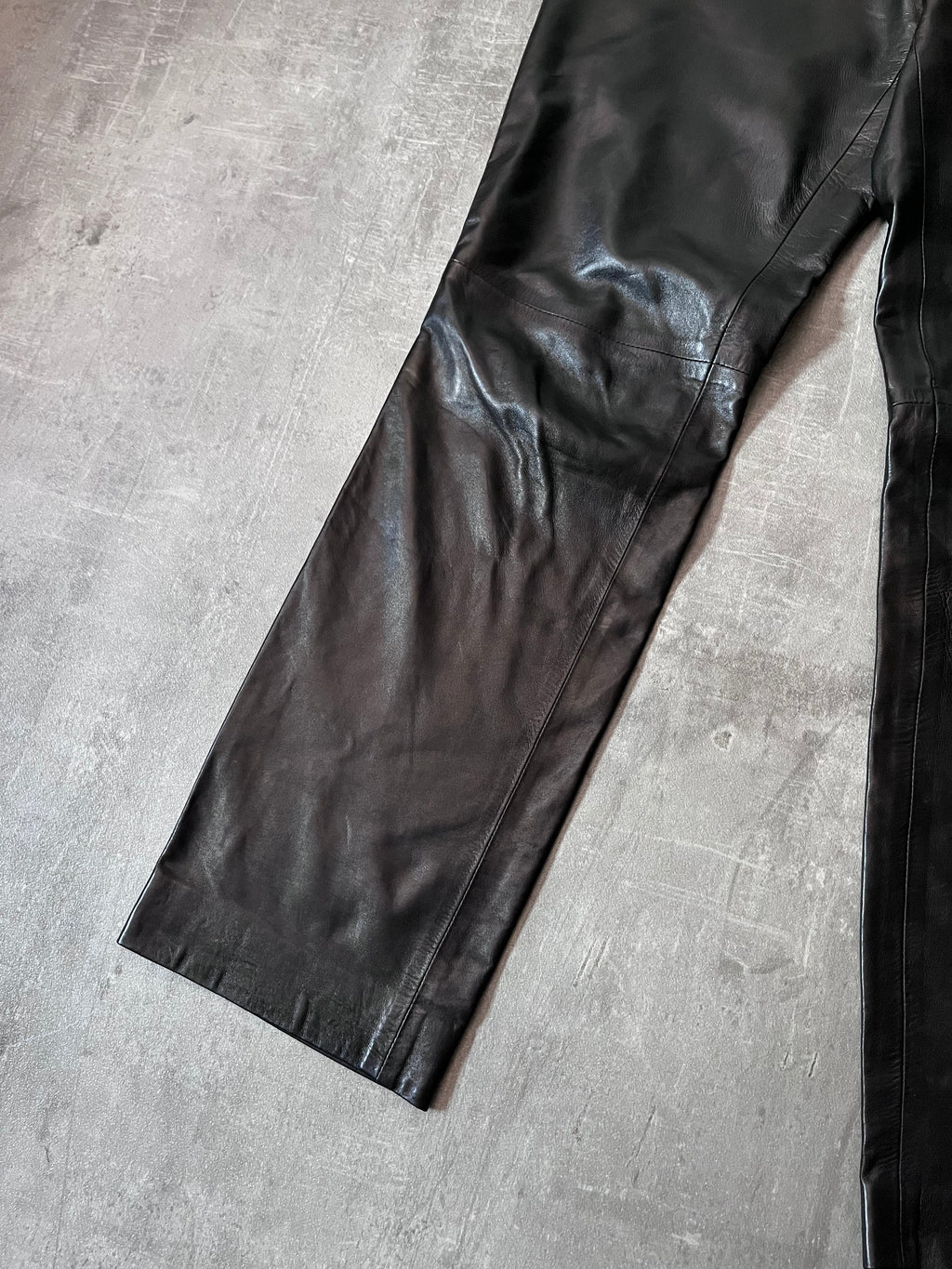 2000s Gucci by Tom Ford Leather Pants Black Men - 30