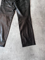 2000s Gucci by Tom Ford Leather Pants Black Men - 30