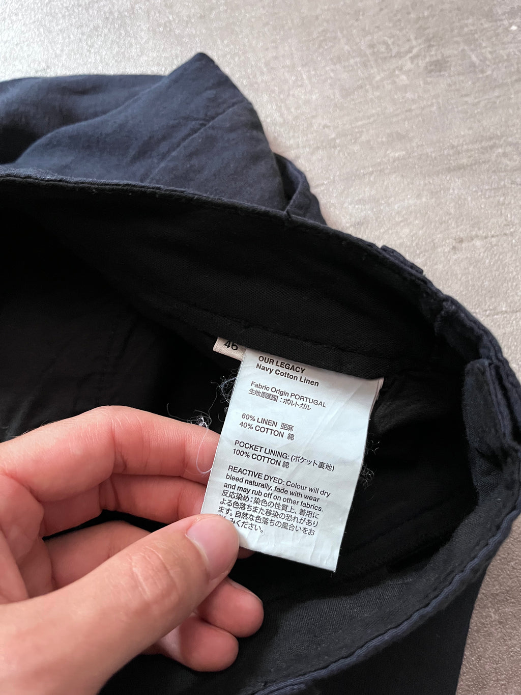 Our Legacy Linen Pants Navy Men - 30