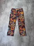 S/S 2000 Jean Paul Gaultier x Jean-Michel Basquiat All Over Print Pants Multicolor Unisex - M