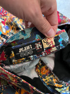S/S 2000 Jean Paul Gaultier x Jean-Michel Basquiat All Over Print Pants Multicolor Unisex - M