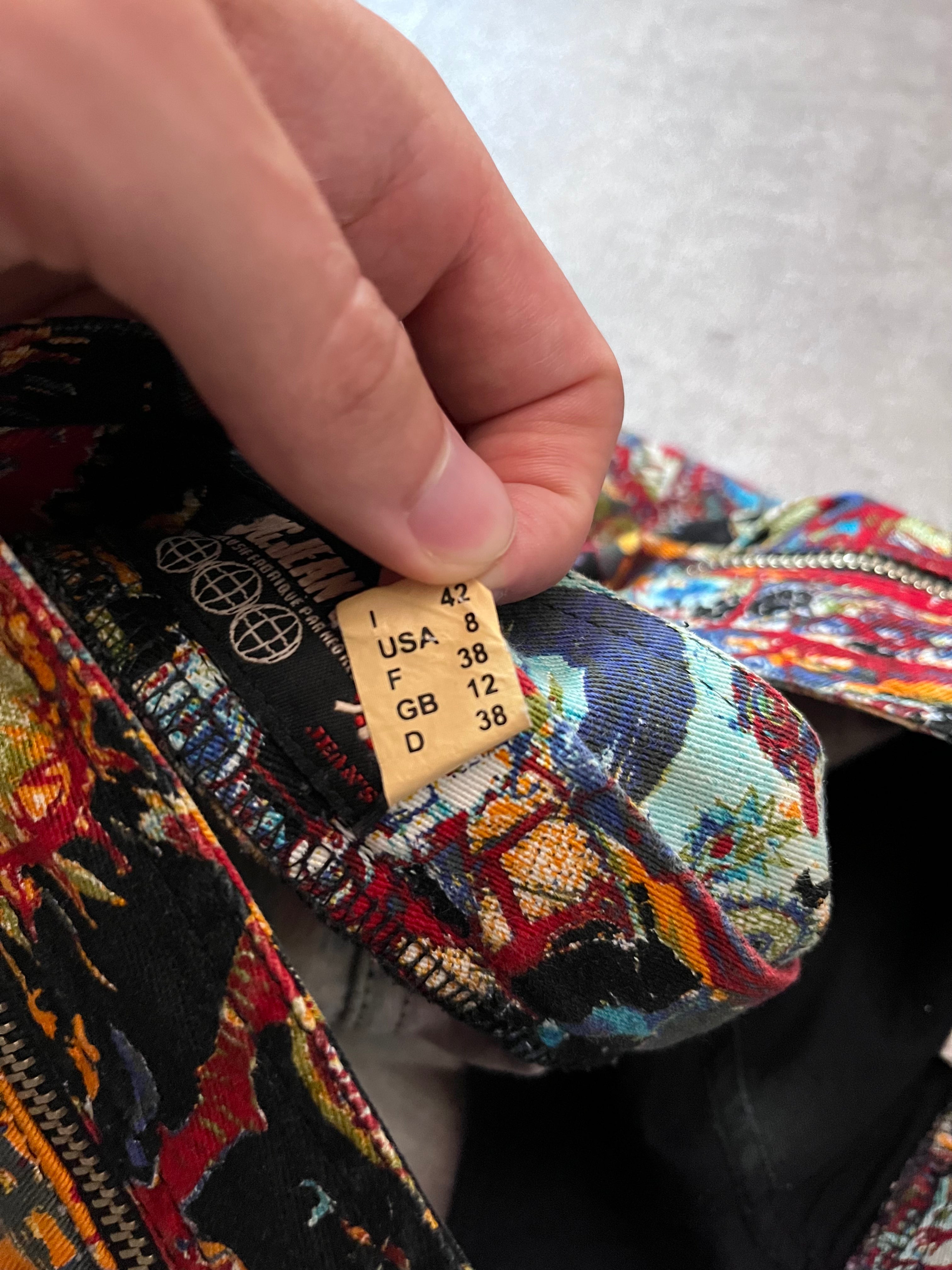 S/S 2000 Jean Paul Gaultier x Jean-Michel Basquiat All Over Print Pants Multicolor Unisex - M