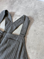 Acne Studios Wool Striped Overalls Grey Men - S