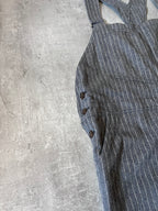 Acne Studios Wool Striped Overalls Grey Men - S