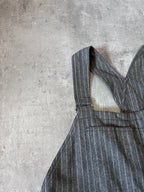 Acne Studios Wool Striped Overalls Grey Men - S