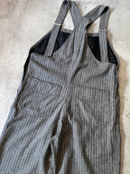 Acne Studios Wool Striped Overalls Grey Men - S