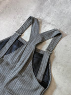 Acne Studios Wool Striped Overalls Grey Men - S