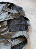 Acne Studios Wool Striped Overalls Grey Men - S