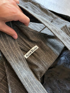 Acne Studios Wool Striped Overalls Grey Men - S