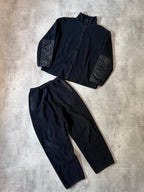 2000s Prada Red Tab Fleece Set Black Women - L