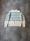 Acne Studios Striped Wool Sweater Beige Green Men - XS