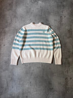 Acne Studios Striped Wool Sweater Beige Green Men - XS