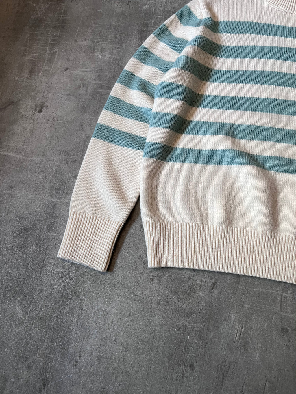 Acne Studios Striped Wool Sweater Beige Green Men - XS