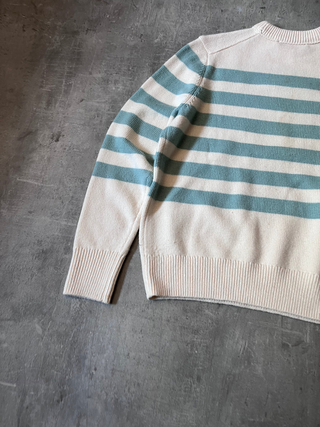 Acne Studios Striped Wool Sweater Beige Green Men - XS
