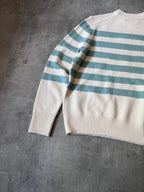 Acne Studios Striped Wool Sweater Beige Green Men - XS
