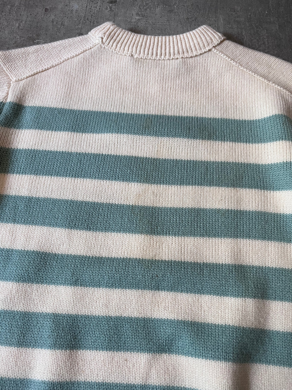 Acne Studios Striped Wool Sweater Beige Green Men - XS