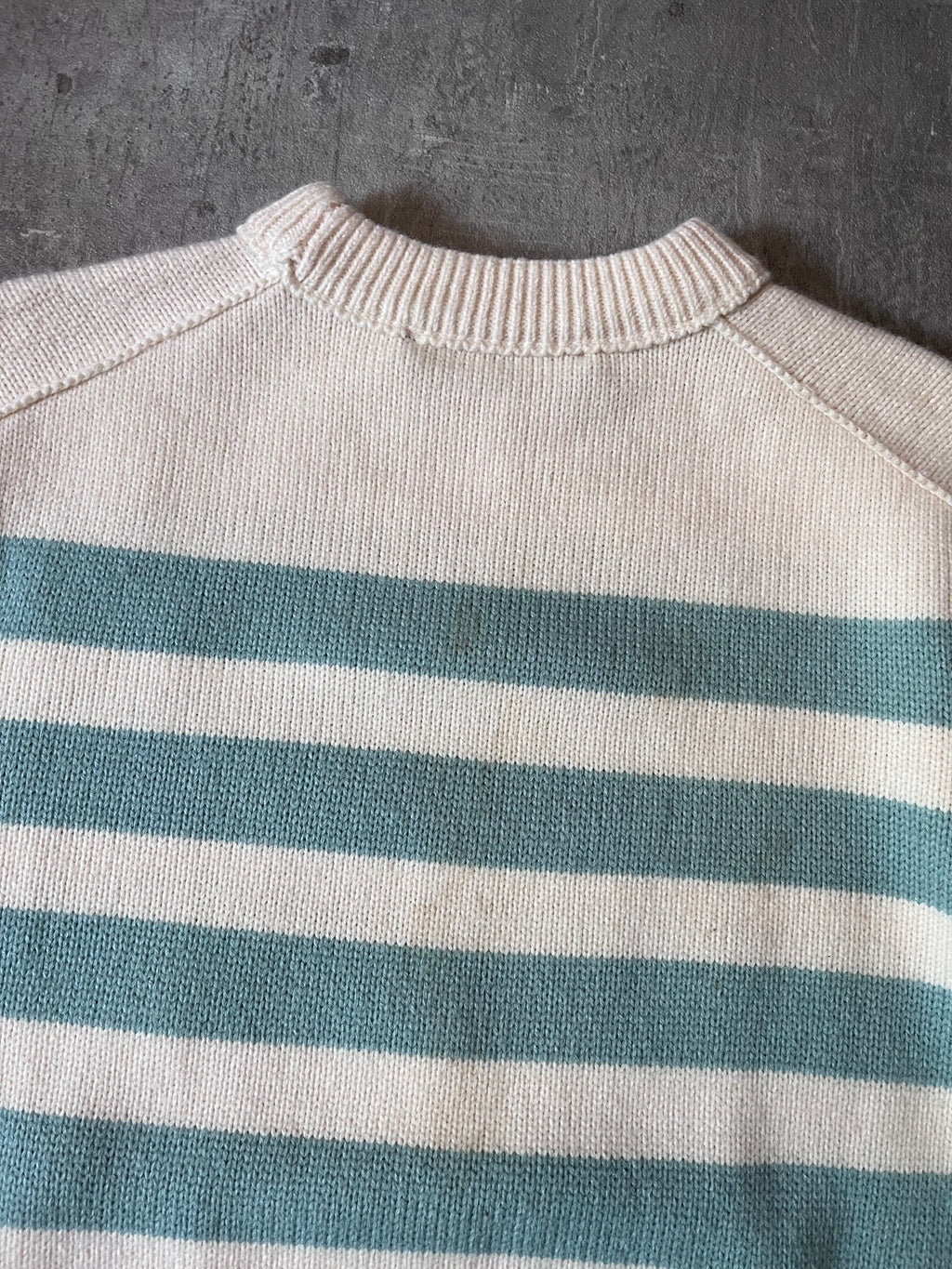 Acne Studios Striped Wool Sweater Beige Green Men - XS