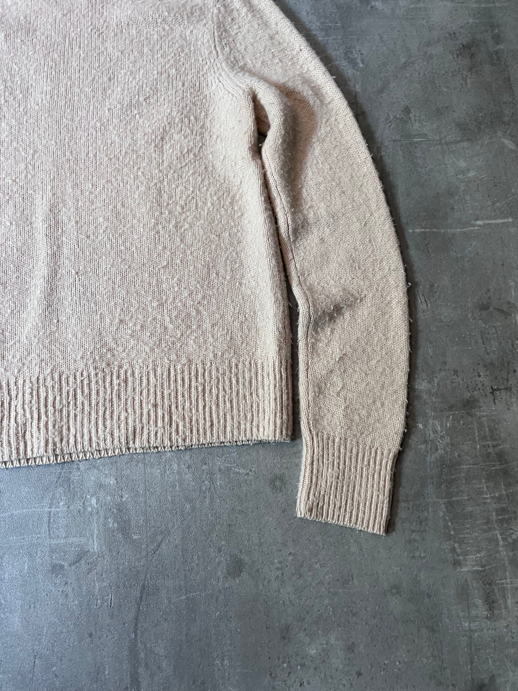 Acne Studios Peele Wool Cashmere Sweater Beige Men - M