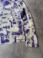 F/W 2019 Acne Studios Oversize Rave Poster Scribble Wool Sweater Men - XS