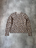 Acne Studios Peele Leopard Print Wool Cashmere Sweater Men Beige - M