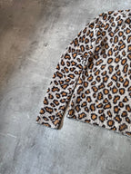 Acne Studios Peele Leopard Print Wool Cashmere Sweater Men Beige - M