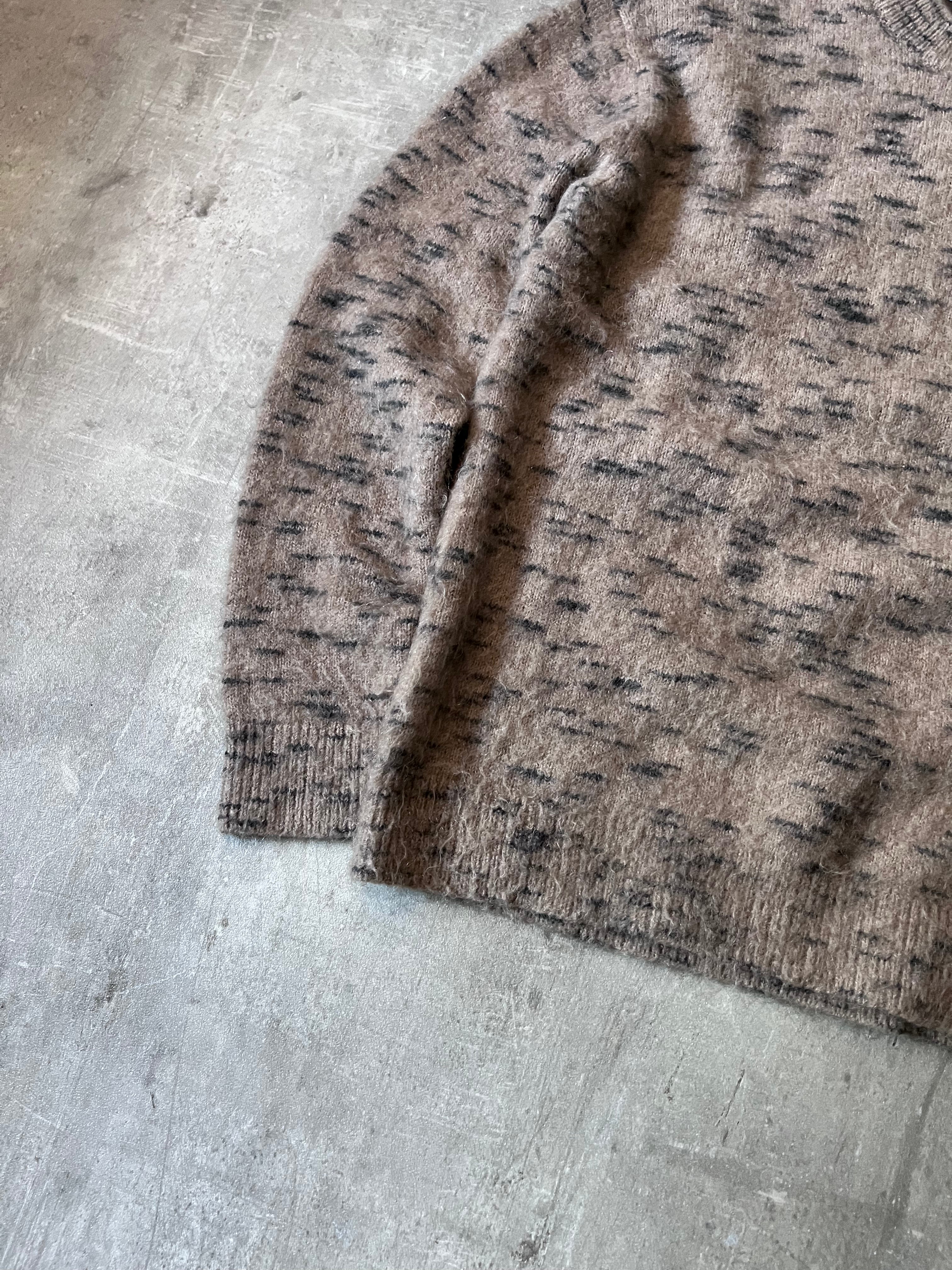 Acne Studios Brushed Wool Mohair Sweater Brown Men - M