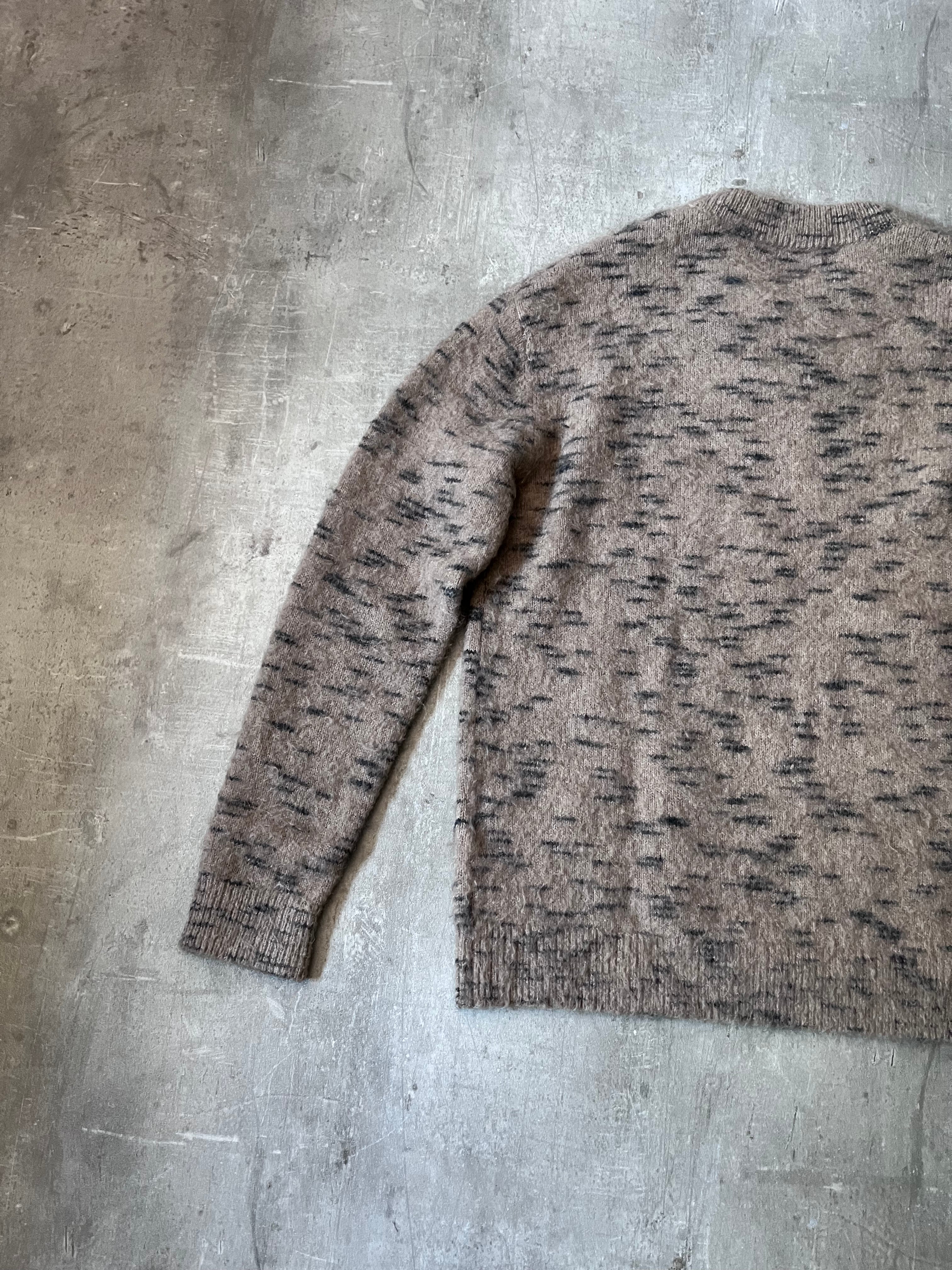 Acne Studios Brushed Wool Mohair Sweater Brown Men - M