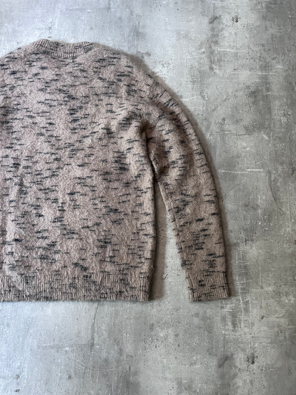 Acne Studios Brushed Wool Mohair Sweater Brown Men - M