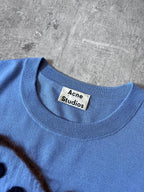 Acne Studios Fuzzy Rocket Embroidered Wool Sweater Blue Men - M