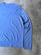 Acne Studios Fuzzy Rocket Embroidered Wool Sweater Blue Men - M