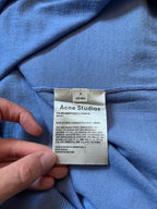 Acne Studios Fuzzy Rocket Embroidered Wool Sweater Blue Men - M