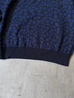 Acne Studios Clissold Animal Print Wool Sweater Navy Men - L