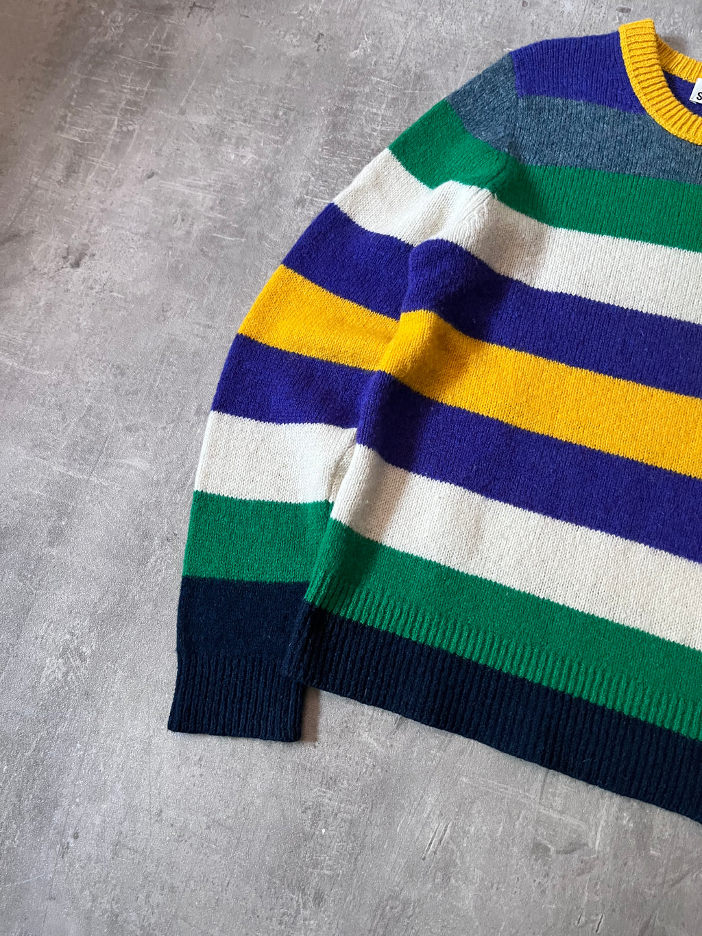 Acne Studios Kai Striped Wool Sweter Multicolor Men - M