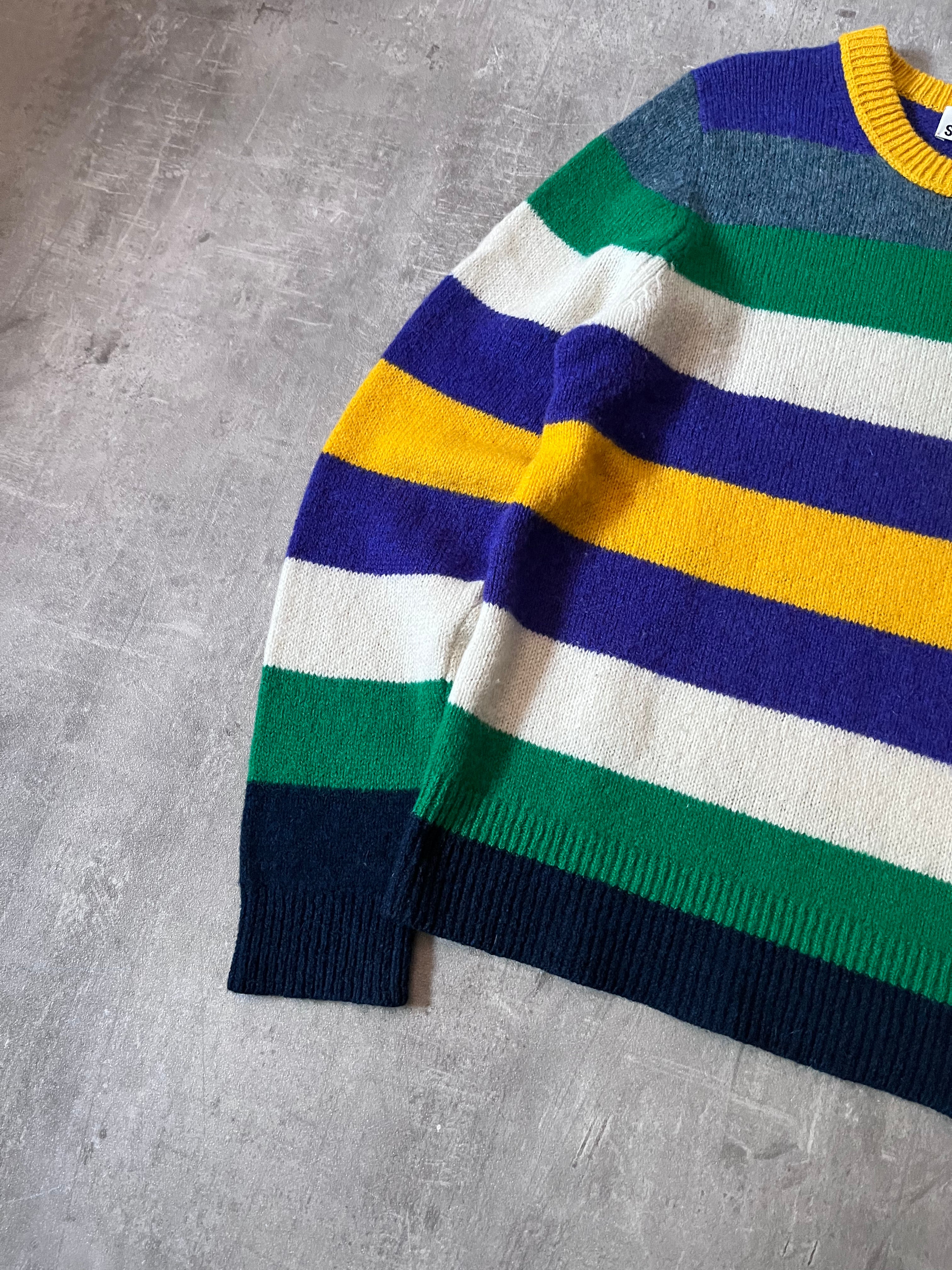 Acne Studios Kai Striped Wool Sweter Multicolor Men - M