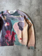 S/S 2022 Acne Studios "Separation" Print by Edvard Munch Wool Sweater Multicolor Men - M