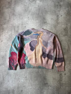 S/S 2022 Acne Studios "Separation" Print by Edvard Munch Wool Sweater Multicolor Men - M