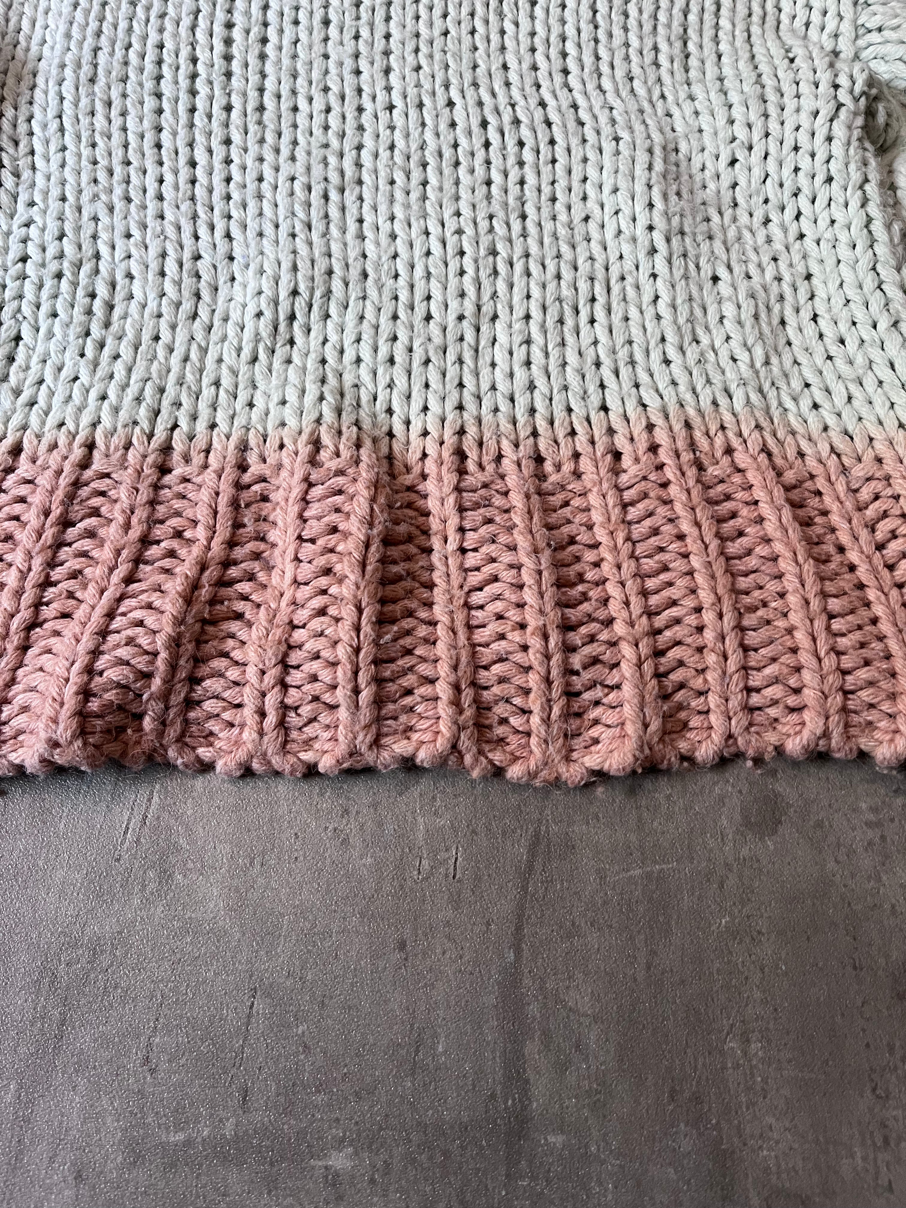 Acne Studios Chunky Degrade Gradient Sweater Mint Women - M