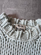 Acne Studios Chunky Degrade Gradient Sweater Mint Women - M