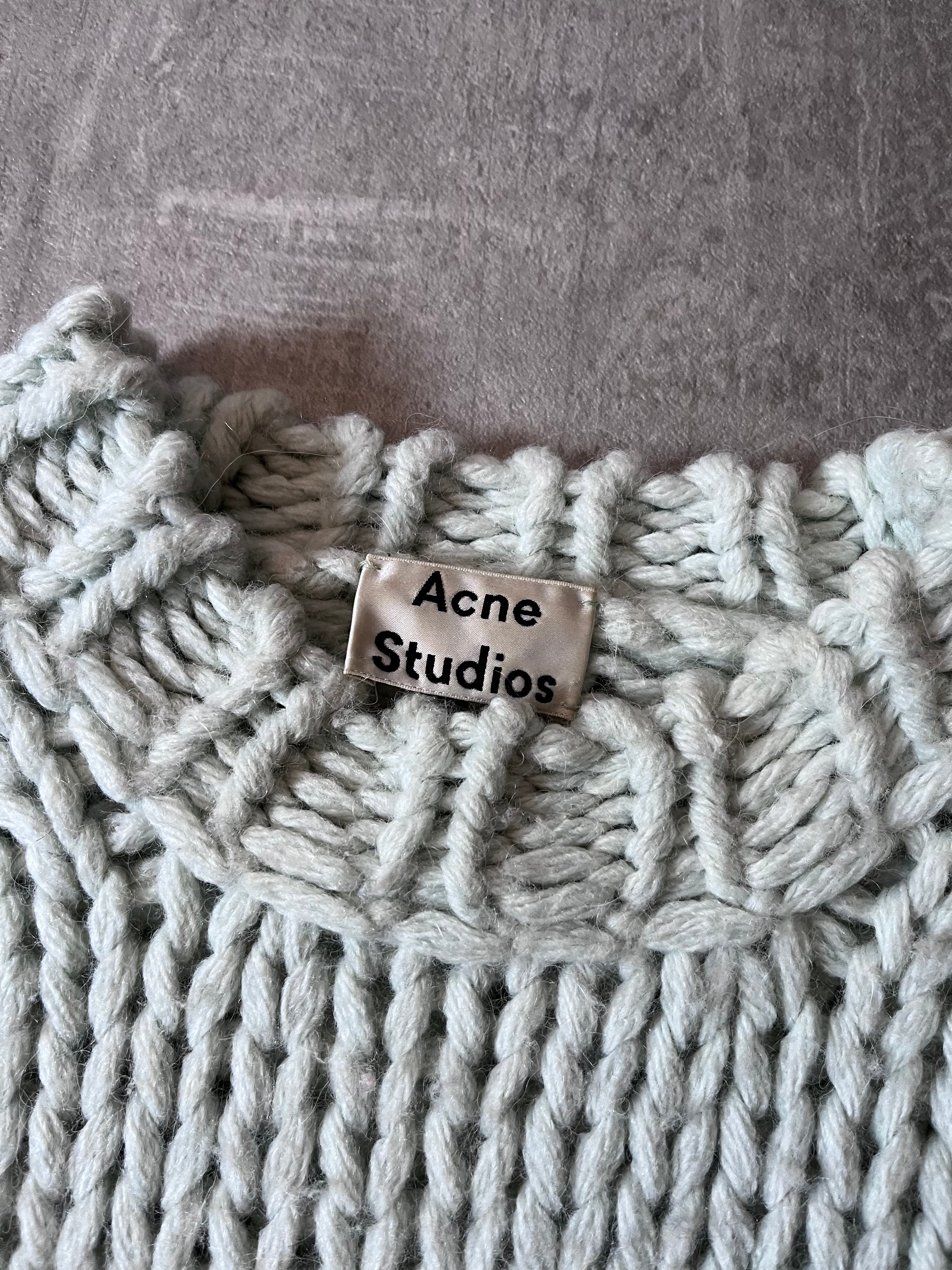 Acne Studios Chunky Degrade Gradient Sweater Mint Women - M