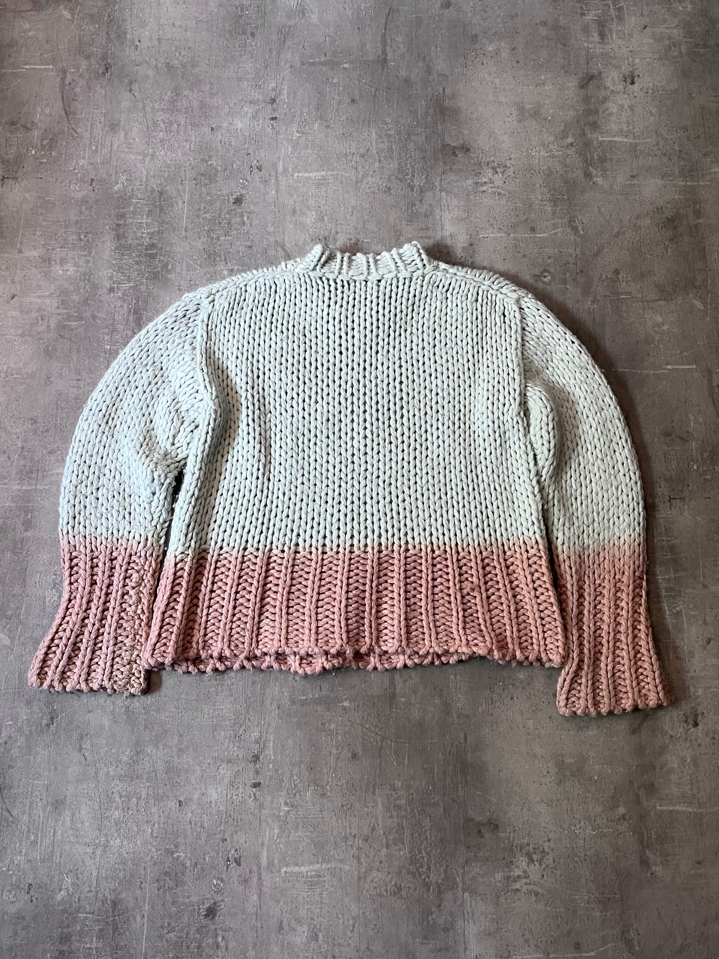 Acne Studios Chunky Degrade Gradient Sweater Mint Women - M