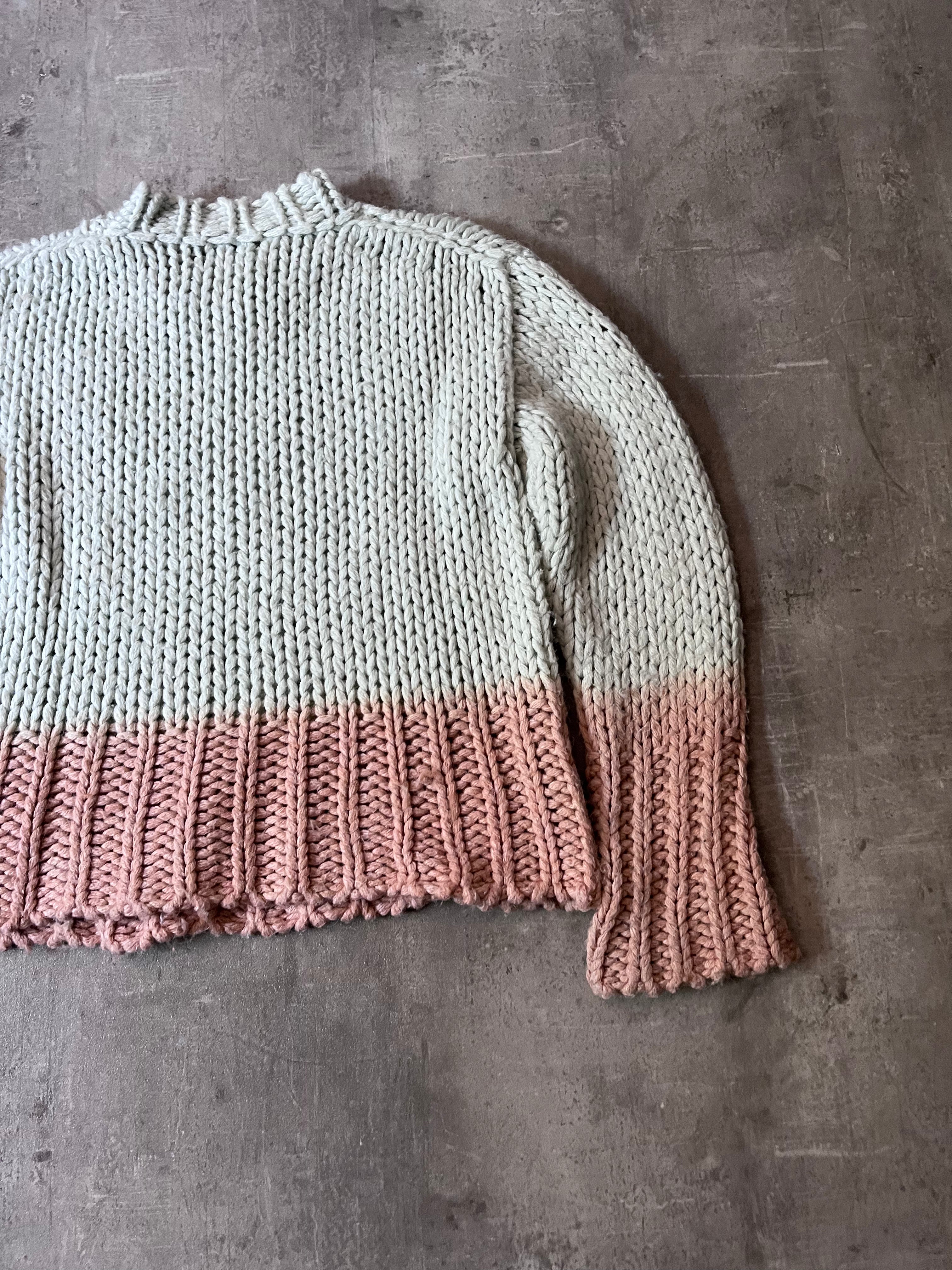 Acne Studios Chunky Degrade Gradient Sweater Mint Women - M