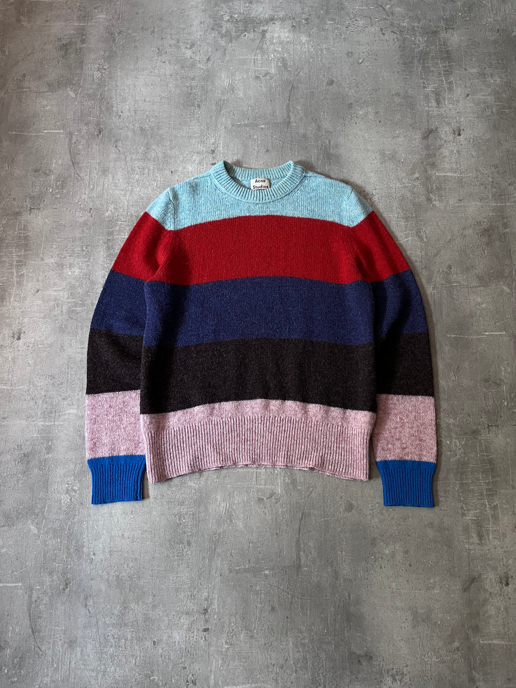 Acne Studios Kai B Striped Wool Sweater Multicolor Men - L